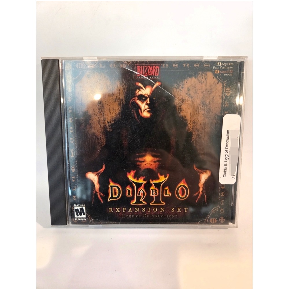 Diablo II 2 Lord of Destruction Expansion Set PC Mac Blizzard 2001 Jewel Case